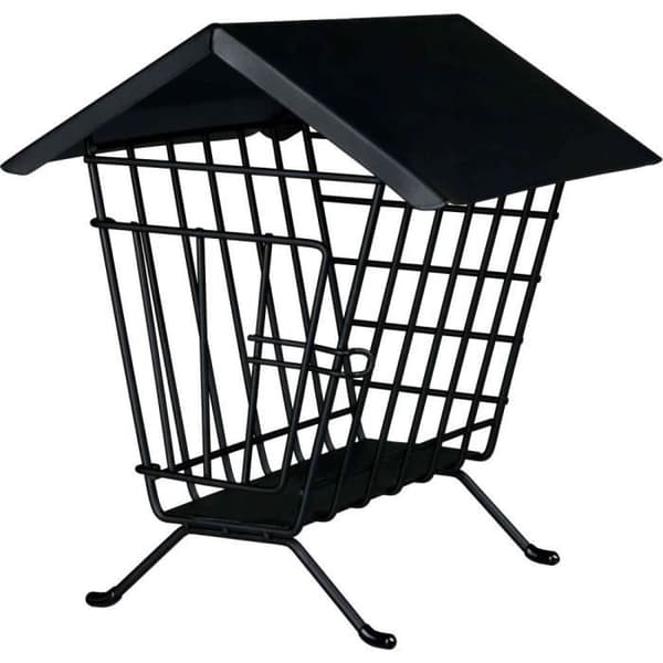 Höbalja - TRIXIE - 20 x 20 cm - Höjd 23 cm - Svart metall - För gnagare och kaniner