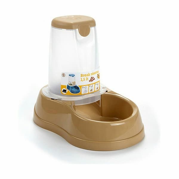 Hundmatare Stefanplast Beige Plast 1,5 L 18,5 x 22,5 x 29 cm (8 antal)