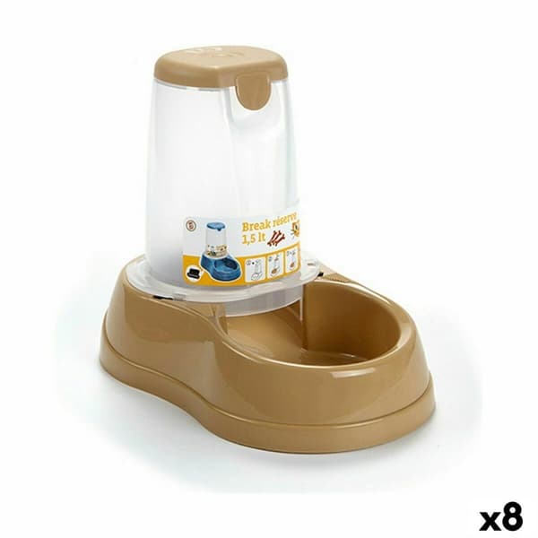 Hundmatare Stefanplast Beige Plast 1,5 L 18,5 x 22,5 x 29 cm (8 antal)