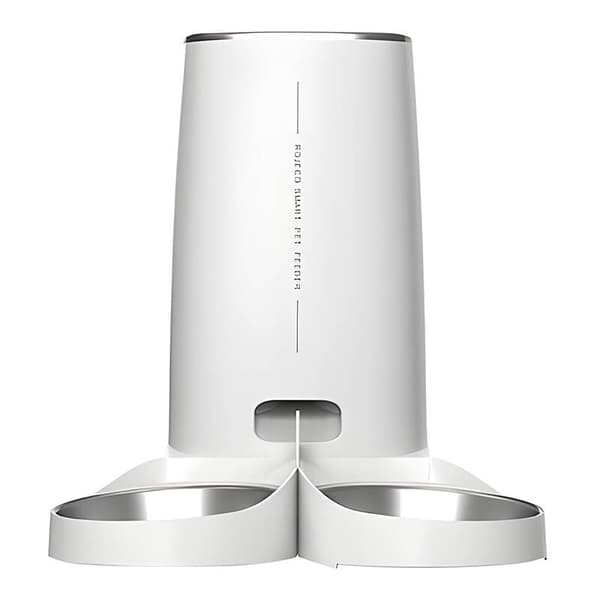 Automatisk husdjursmatare Rojeco 4L knappversion (dubbel skål)