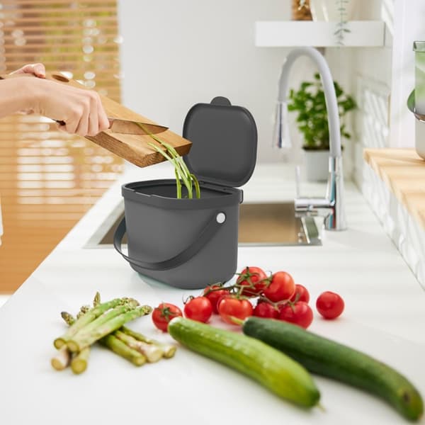 Pojemnik med odpady bio 3.2L ALBULA szary