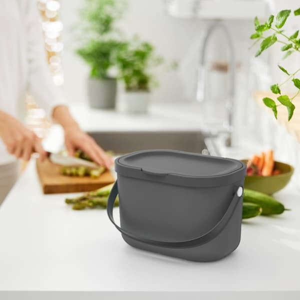 Pojemnik med odpady bio 3.2L ALBULA szary