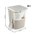 Miniatyrbillede 3 af 5: ROTHO Archie Beige - madbeholder - 38l
