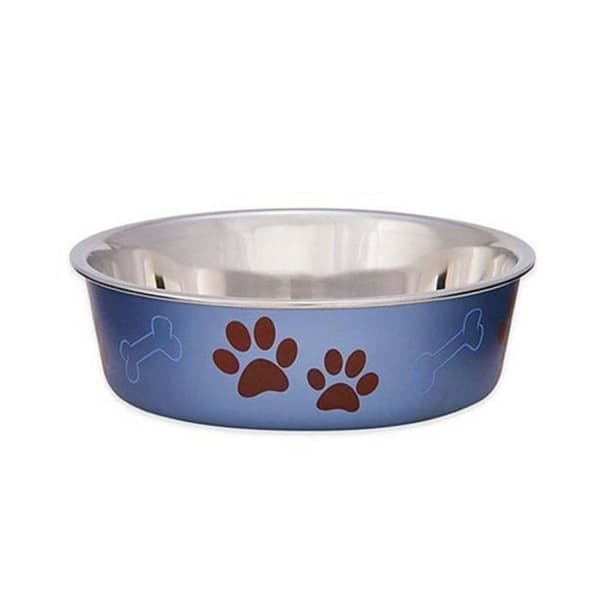 Loving Pets Bella Bowl - Stor hund - Metalliska blåbär