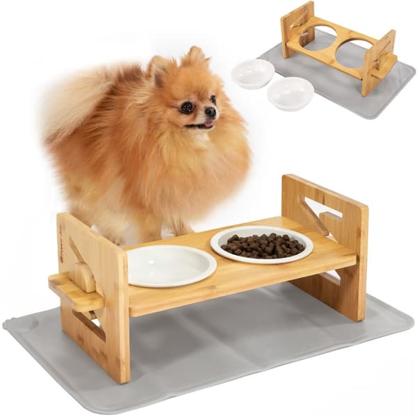 HUNDE-/KATTE-/KÆLEDYRSSKÅL PJ-082 0,5 L BEIGE