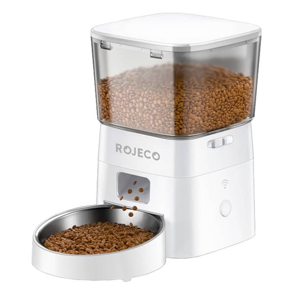 Rojeco 2L WiFi automatisk fôrdispenser (hvit)