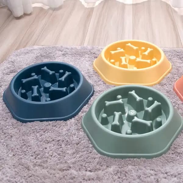 HUNDSKÅL SLOWING HUND ÄTA FÖR MAT STOR 600ml ANTI-SLIP