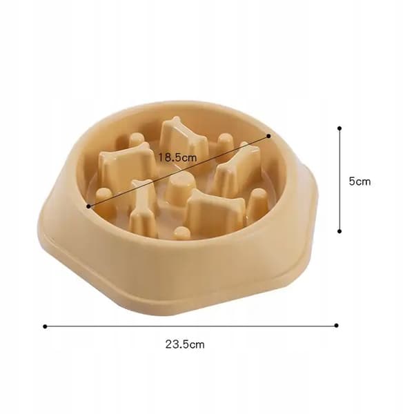 HUNDSKÅL SLOWING HUND ÄTA FÖR MAT STOR 600ml ANTI-SLIP