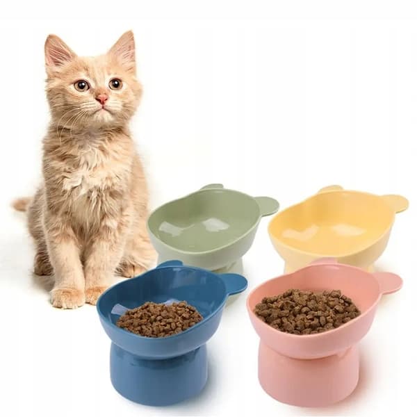 SKÅL PÅ STÄLL FÖR KATT HUND FÖR MAT VATTEN ENKEL 280ml