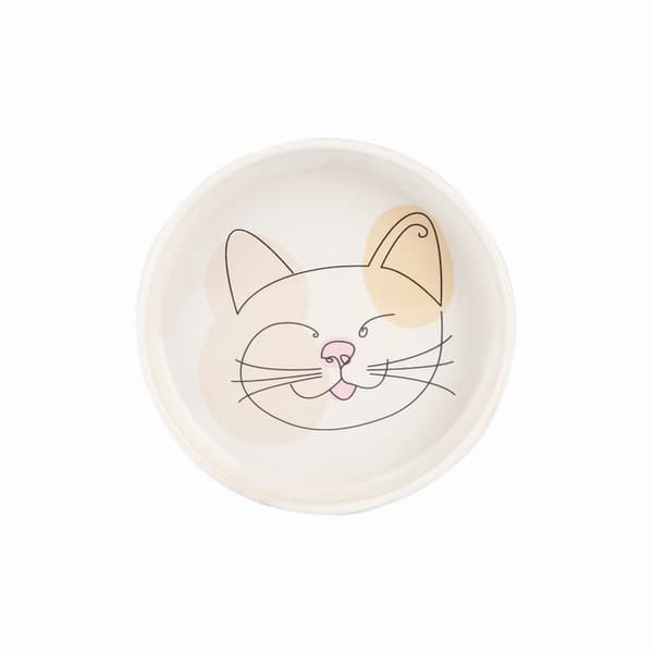 MC-Cat madskål 13cm. Abstrakt