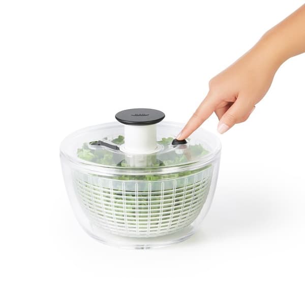 OXO-S 2i1 gennemsigtig GoodGrips salatspinner