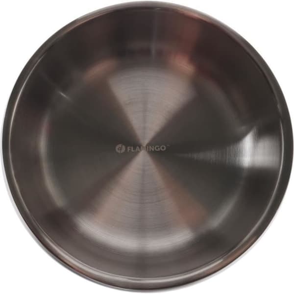 Hundskål - FLAMINGO - Muna Rund Silver - ø 20,5 cm - 2,19 L - Rostfritt stål