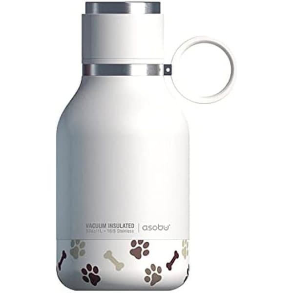 Flaska - ASOBU - Hundskål - 0.975 L - Vit - Plast - Utomhus