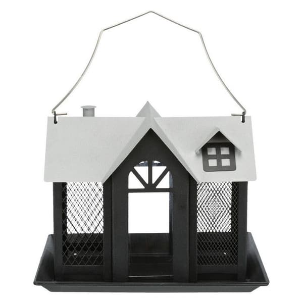 Fågelmatare - TRIXIE - 26 x 19 x 19 cm - Metall - 2 l - Svart