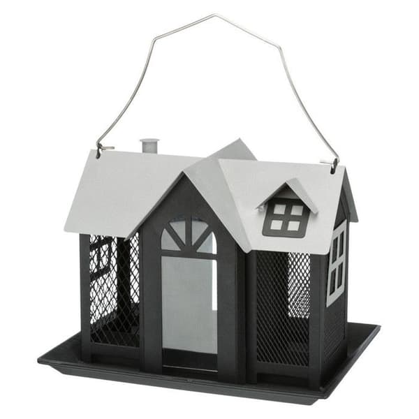 Fågelmatare - TRIXIE - 26 x 19 x 19 cm - Metall - 2 l - Svart