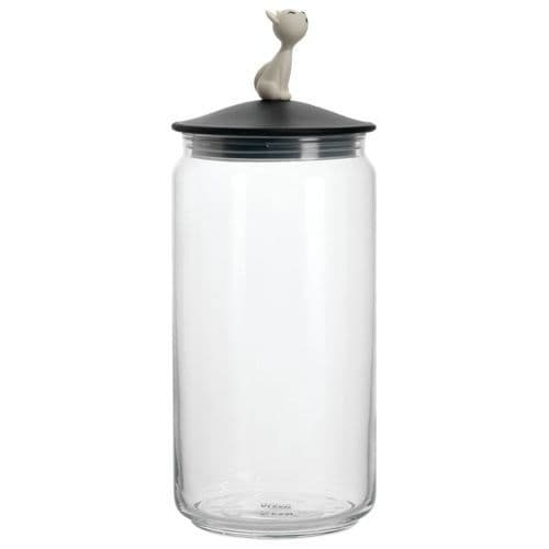 Kattmatsskål - ALESSI - Mio - 1,5 L - Lock i plast - Glas och plast