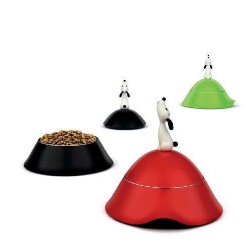 Hundskål - Alessi - AMMI19 B - Termoplastisk harts - Svart - Originaldesign