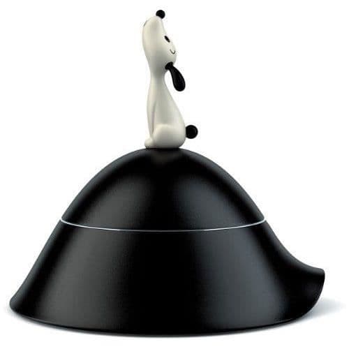 Hundskål - Alessi - AMMI19 B - Termoplastisk harts - Svart - Originaldesign