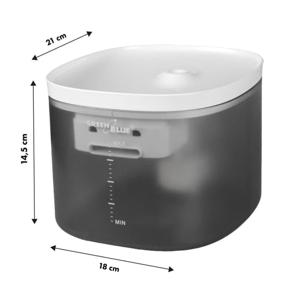 GreenBlue Automatisk Vanddispenser/Pet Drinker, 3L, USB 5V1A, GB392
