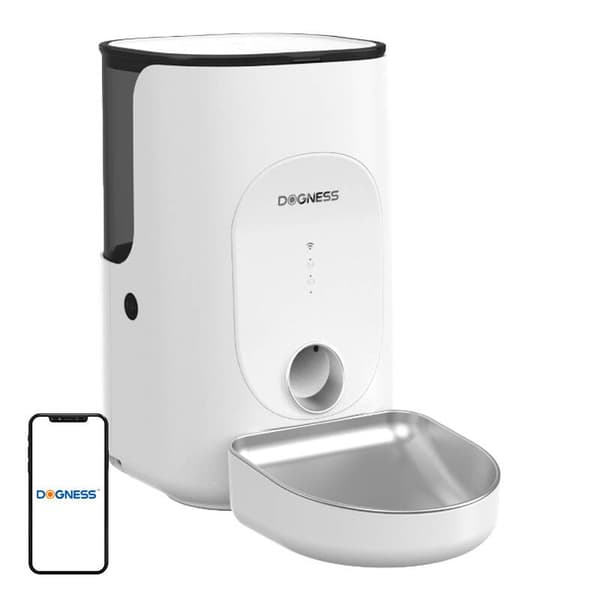 Dogness F16 WiFi 5G 4L smart maddispenser med beholder i rustfrit stål (hvid)