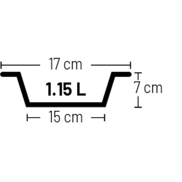 Hundskål - FLAMINGO - Modell 18 - Rostfritt stål - Dubbelvägg - 1150 ml