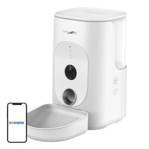 Dogness F15 WiFi 4L smart maddispenser med kamera med plastikbeholder (hvid)