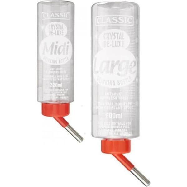 Abreuvoir flaska Classic de Luxe för gnagare - 600 ml - KERBL - Kanin - Abreuvoir - Vit - Liten - Komfort