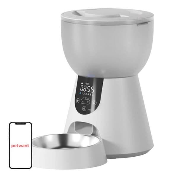 Petwant 4L automatisk foderautomat F17-LED