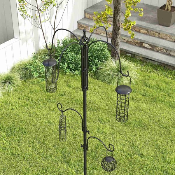 Rootz Bird Feeder Stand Set - Bird Station - Feeder Kit - houkuttelee villieläimiä - 58 cm x 58 cm x 226 cm