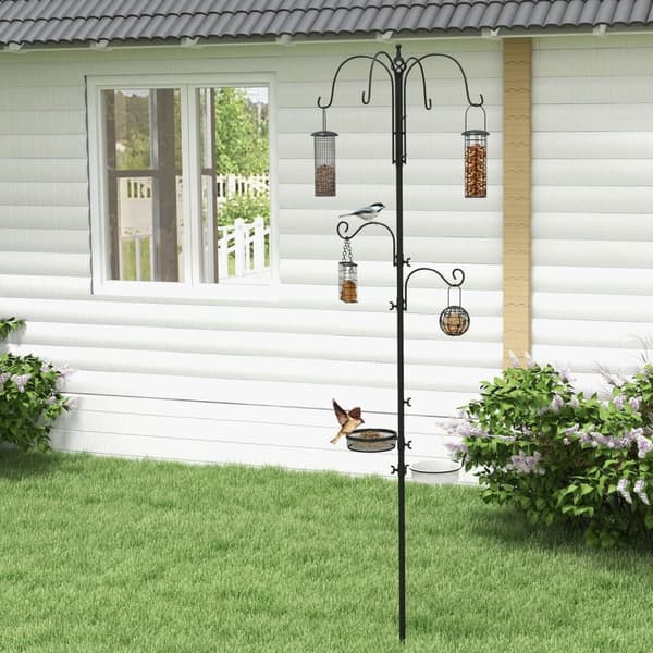 Rootz Bird Feeder Stand Set - Bird Station - Feeder Kit - houkuttelee villieläimiä - 58 cm x 58 cm x 226 cm