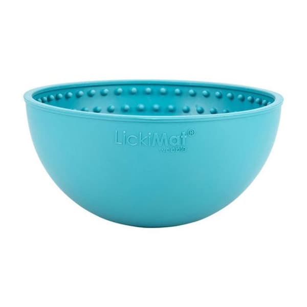 Lickimat - 734932 - Hundskål Wobble Ljusblå 17X17X8Cm - (645.5316)