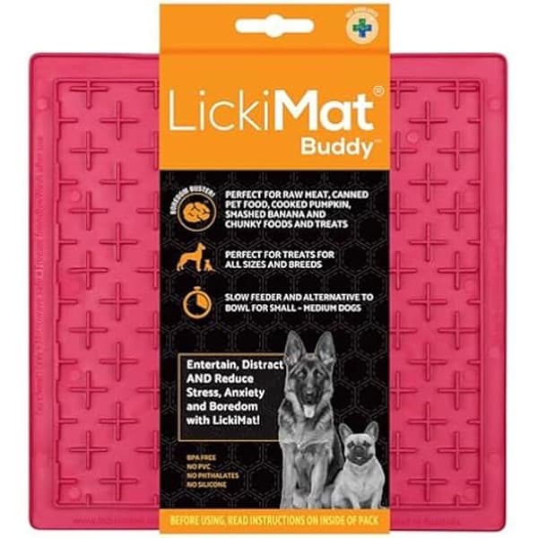 Slickmatta - LICKIMAT - Buddy - Anti-ångest - Tandvård - För hundar och katter