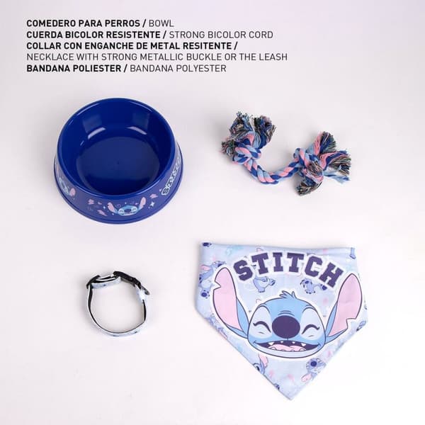 Gavesæt Stitch Blå Multi-sammensætning Hund 4 Dele