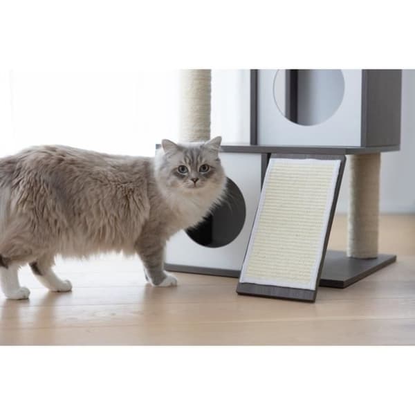 KERBL - FLAIR Cat Tree - 48x44x86cm - Vit/Grå - Sisal