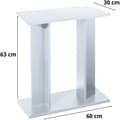 Miniatyrbild 1 av 4: Aqua Bord - Aqua - Bord 60 - Vit - Enkel montering - Modern design