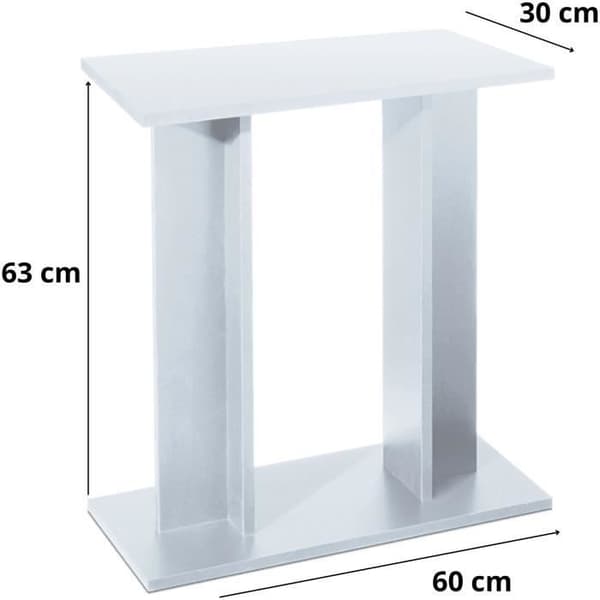 Aqua Bord - Aqua - Bord 60 - Vit - Enkel montering - Modern design