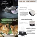 Miniatyrbild 3 av 4: INN Cat Water Fountain Cat Water Dispenser Pet Fountain Automatisk dricksvattendispenser och supertyst för katt
