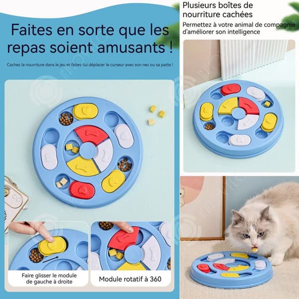 INN Anti-frossare skål 24,2x3,2cm slow food tallrik för djur hundskål pedagogiska hundleksaker intellektuell träning