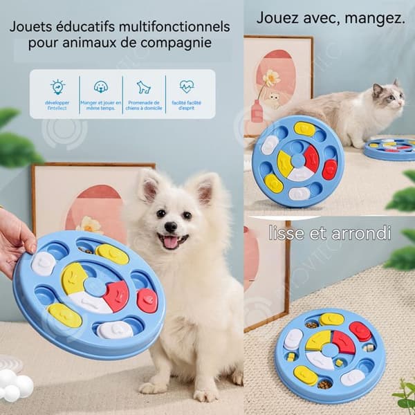 INN Anti-frossare skål 24,2x3,2cm slow food tallrik för djur hundskål pedagogiska hundleksaker intellektuell träning