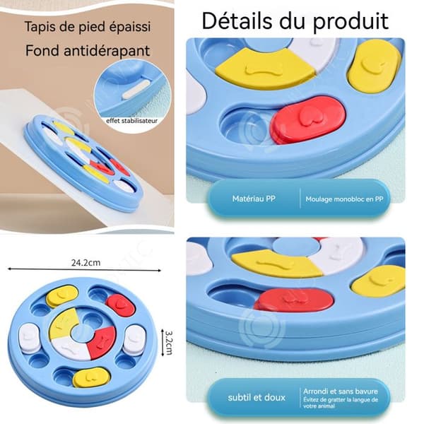 INN Anti-frossare skål 24,2x3,2cm slow food tallrik för djur hundskål pedagogiska hundleksaker intellektuell träning