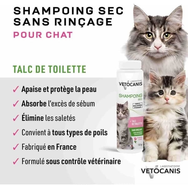 Shampoo ya VETOCANIS bila kuunguza - Kwa paka