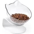 Miniatyrbild 1 av 4: Matskål - DIERCOSY - Upphöjd - Transparent - Halkfri - Bekväm för husdjur