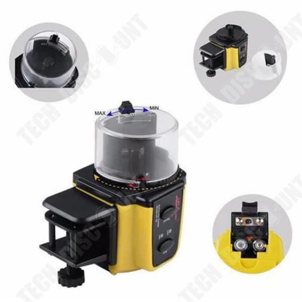 TD® Digital Automatisk Fisktank Rigging Matare Bärbar Fiskmatare