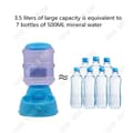 Miniatyrbild 3 av 4: TD® Automatisk matautomat kattvattenhund halkfri plast blå leksaksmat reseuttag transparent