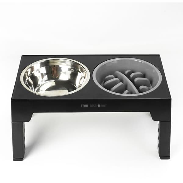Djurmatare - TD® - 44x27,9x29cm - Rostfritt stål - Justerbar - 1100ml