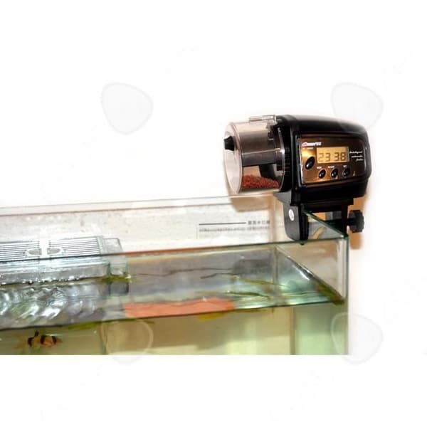 CONFO® automatisk långvarig matdispenser för akvariefiskar automatisk dispenseringsburk