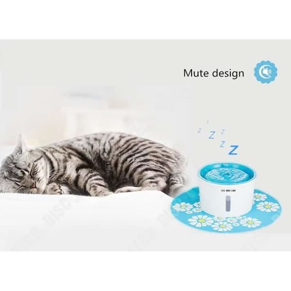 TD® Automatisk vattenautomat för husdjur Elektrisk fontän Hund Katt Fresh Kibble Silent Waterer Filtra
