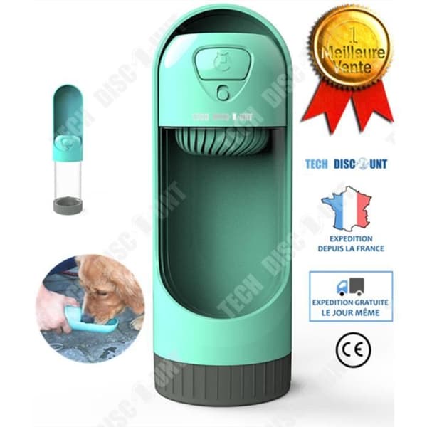 TD® Hundvattenflaska Resepromenad Cat Anti Waste dricksvattendrickare Bärbar flaskdispenser för husdjur