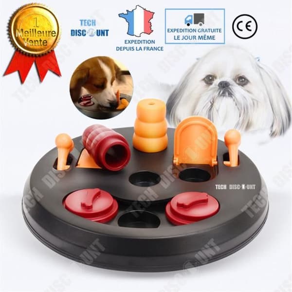 TD® leksaksdispenser kibble katt hund utbildningsskål tugga oförstörbar fast godis inomhus husdjur