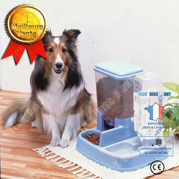 TD® Automatisk husdjursmatare för hundmat, matare, vattenmatare, hund- och kattmatare